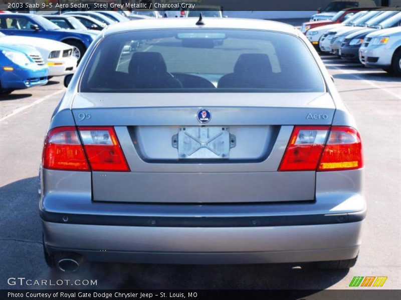 Steel Grey Metallic / Charcoal Gray 2003 Saab 9-5 Aero Sedan