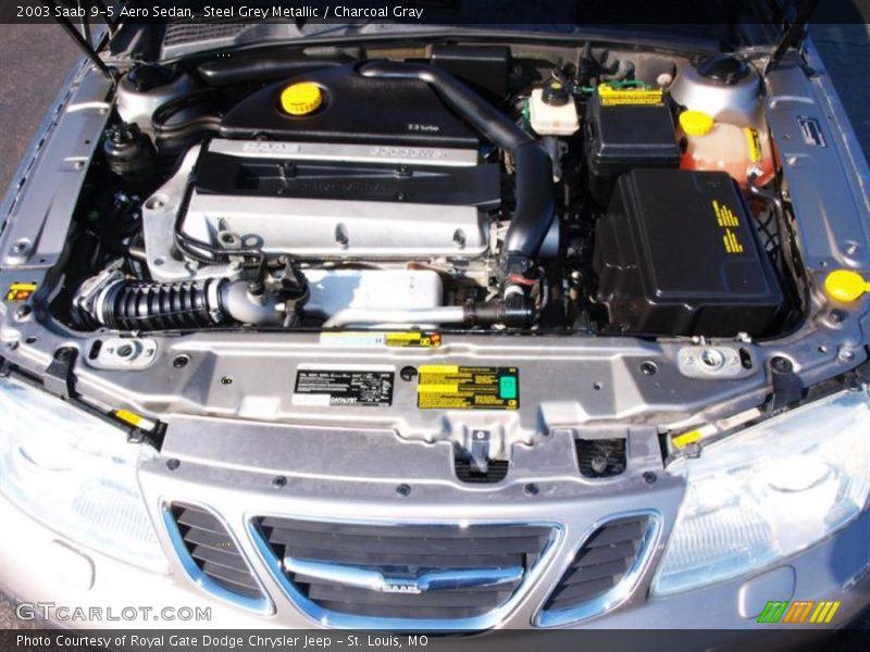 Steel Grey Metallic / Charcoal Gray 2003 Saab 9-5 Aero Sedan