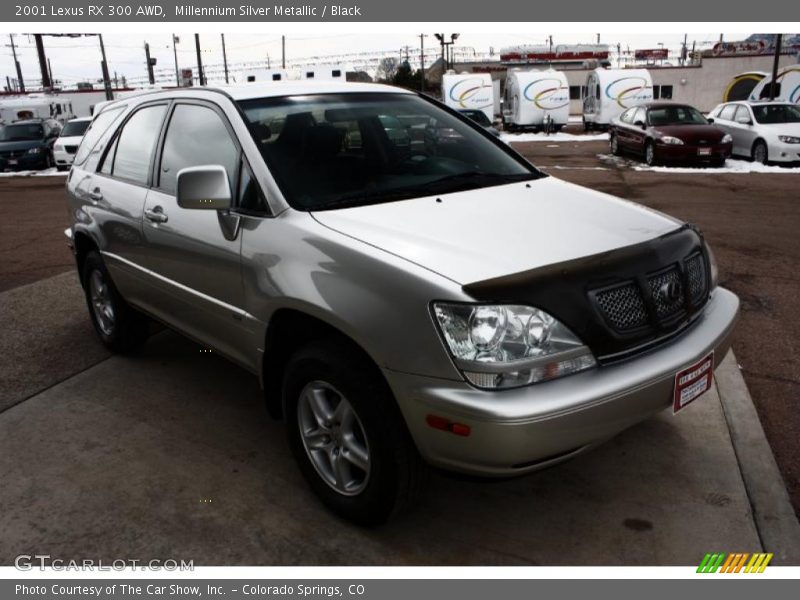 Millennium Silver Metallic / Black 2001 Lexus RX 300 AWD