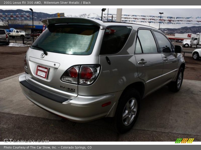 Millennium Silver Metallic / Black 2001 Lexus RX 300 AWD