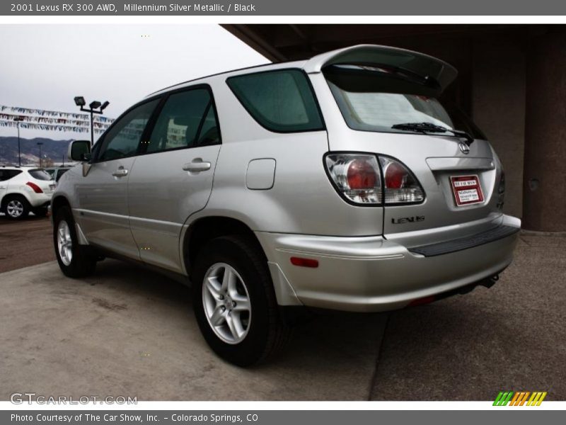 Millennium Silver Metallic / Black 2001 Lexus RX 300 AWD