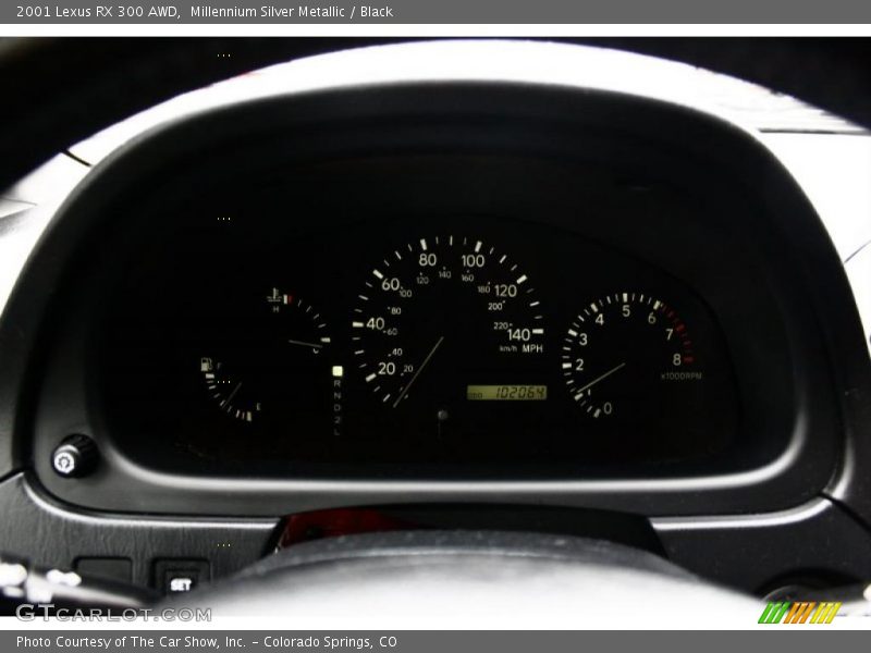 Millennium Silver Metallic / Black 2001 Lexus RX 300 AWD