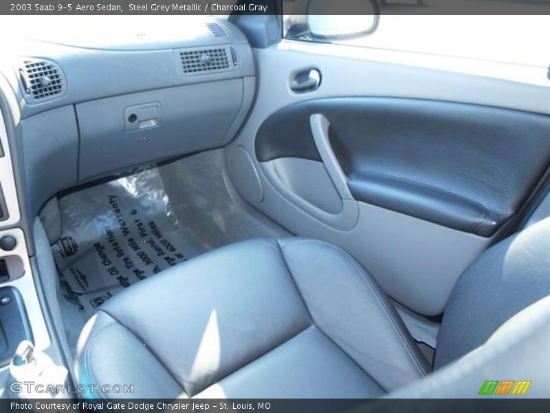 Steel Grey Metallic / Charcoal Gray 2003 Saab 9-5 Aero Sedan