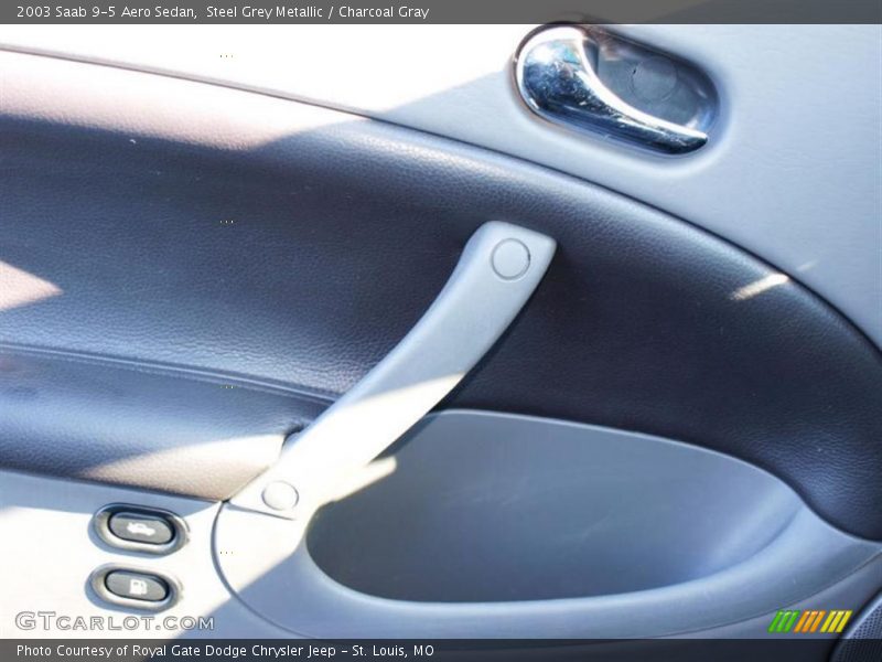 Steel Grey Metallic / Charcoal Gray 2003 Saab 9-5 Aero Sedan