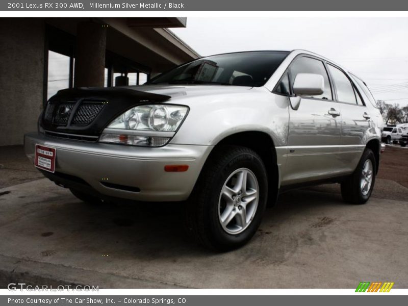 Millennium Silver Metallic / Black 2001 Lexus RX 300 AWD