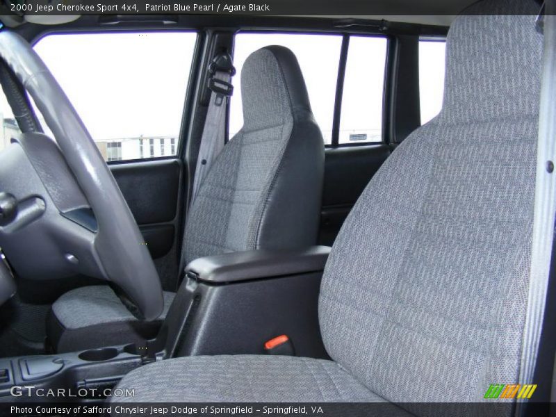 Patriot Blue Pearl / Agate Black 2000 Jeep Cherokee Sport 4x4