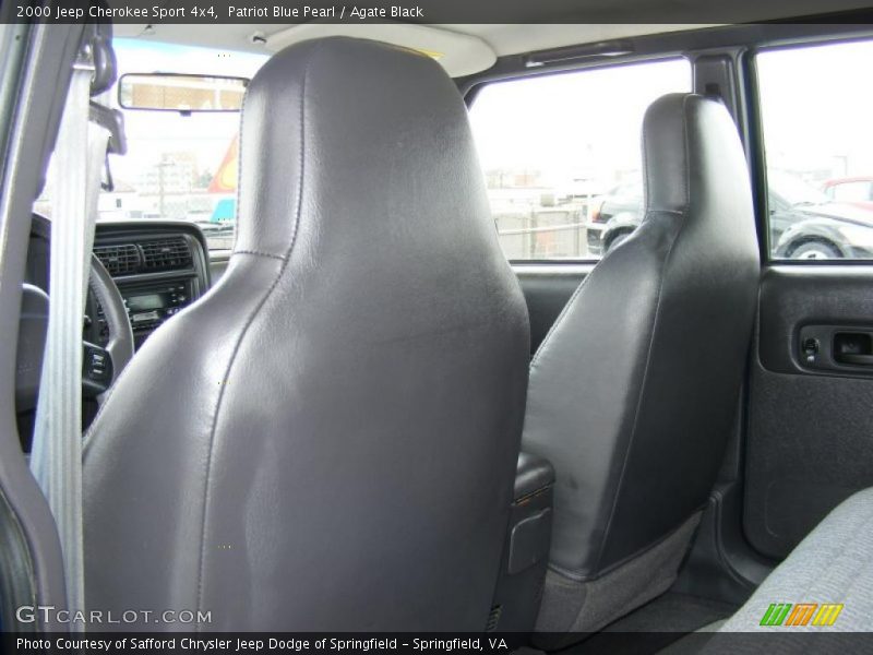 Patriot Blue Pearl / Agate Black 2000 Jeep Cherokee Sport 4x4