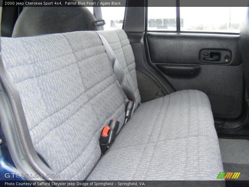 Patriot Blue Pearl / Agate Black 2000 Jeep Cherokee Sport 4x4