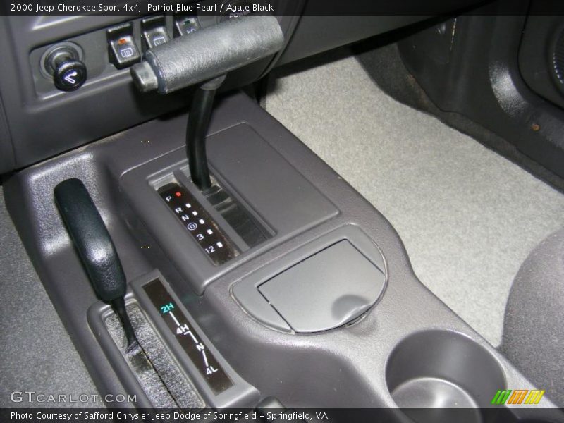 Patriot Blue Pearl / Agate Black 2000 Jeep Cherokee Sport 4x4