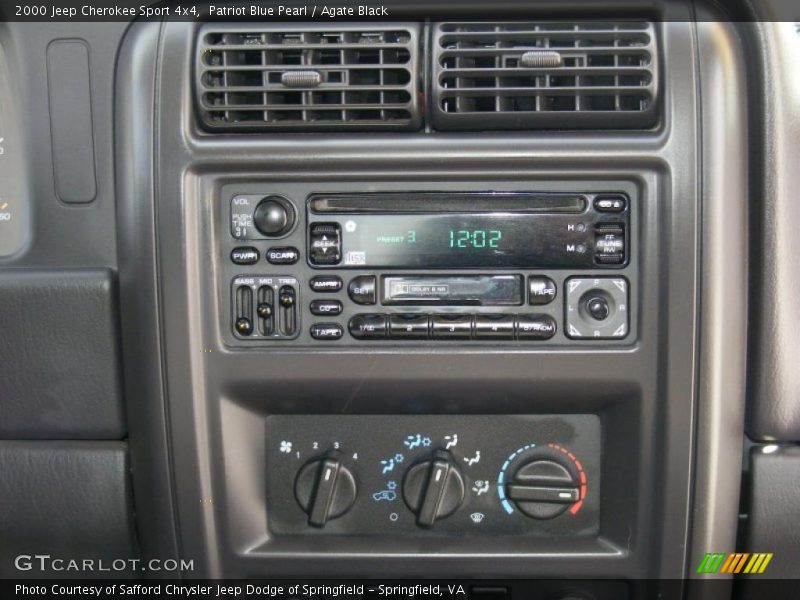 Patriot Blue Pearl / Agate Black 2000 Jeep Cherokee Sport 4x4