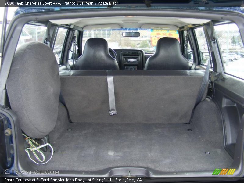 Patriot Blue Pearl / Agate Black 2000 Jeep Cherokee Sport 4x4