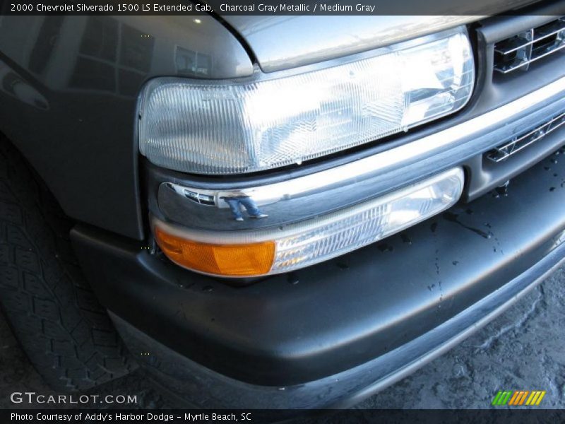 Charcoal Gray Metallic / Medium Gray 2000 Chevrolet Silverado 1500 LS Extended Cab
