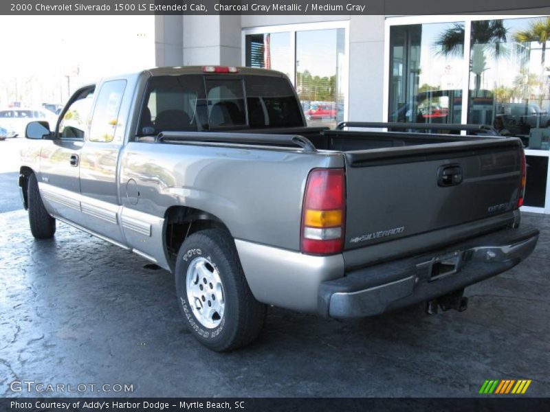 Charcoal Gray Metallic / Medium Gray 2000 Chevrolet Silverado 1500 LS Extended Cab
