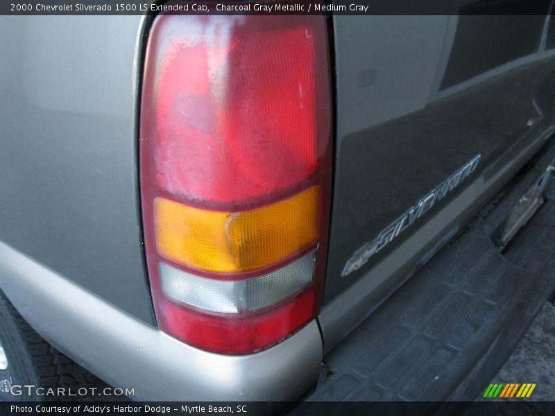 Charcoal Gray Metallic / Medium Gray 2000 Chevrolet Silverado 1500 LS Extended Cab