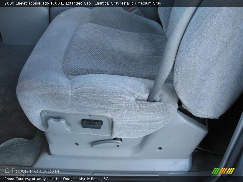 Charcoal Gray Metallic / Medium Gray 2000 Chevrolet Silverado 1500 LS Extended Cab