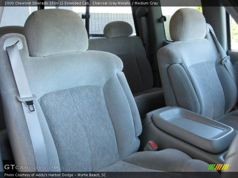 Charcoal Gray Metallic / Medium Gray 2000 Chevrolet Silverado 1500 LS Extended Cab