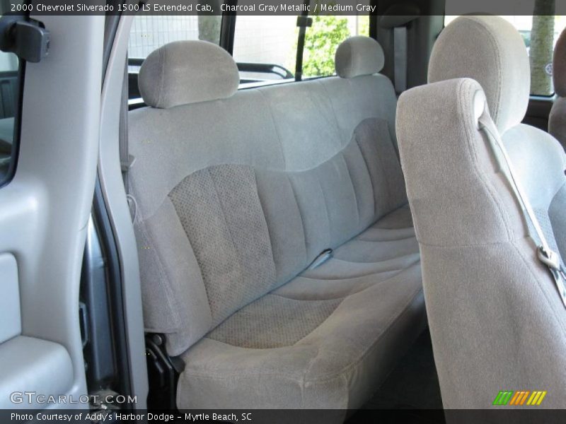 Charcoal Gray Metallic / Medium Gray 2000 Chevrolet Silverado 1500 LS Extended Cab