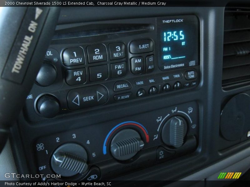 Charcoal Gray Metallic / Medium Gray 2000 Chevrolet Silverado 1500 LS Extended Cab