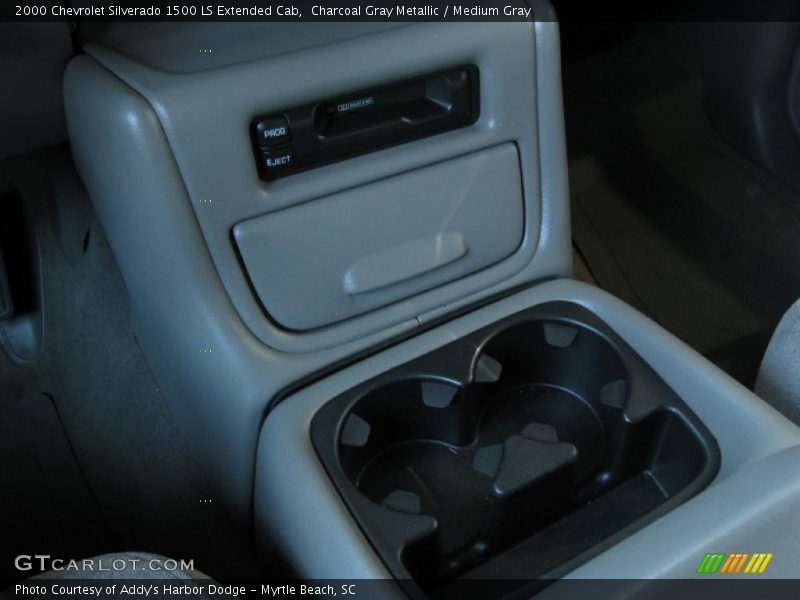 Charcoal Gray Metallic / Medium Gray 2000 Chevrolet Silverado 1500 LS Extended Cab