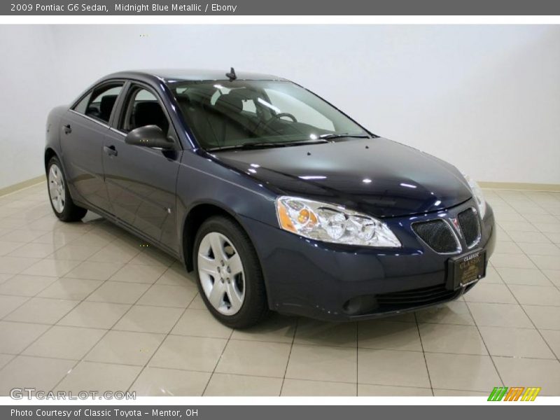 Midnight Blue Metallic / Ebony 2009 Pontiac G6 Sedan