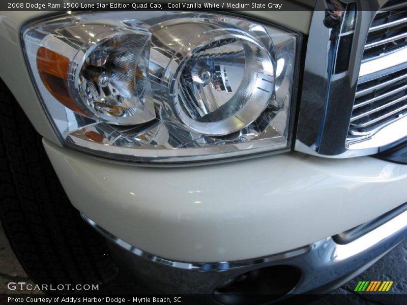 Cool Vanilla White / Medium Slate Gray 2008 Dodge Ram 1500 Lone Star Edition Quad Cab