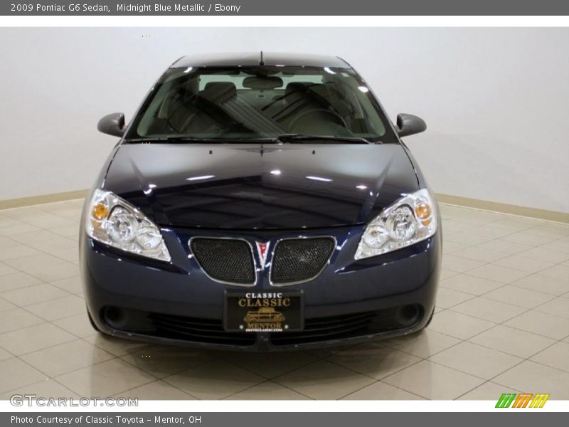 Midnight Blue Metallic / Ebony 2009 Pontiac G6 Sedan