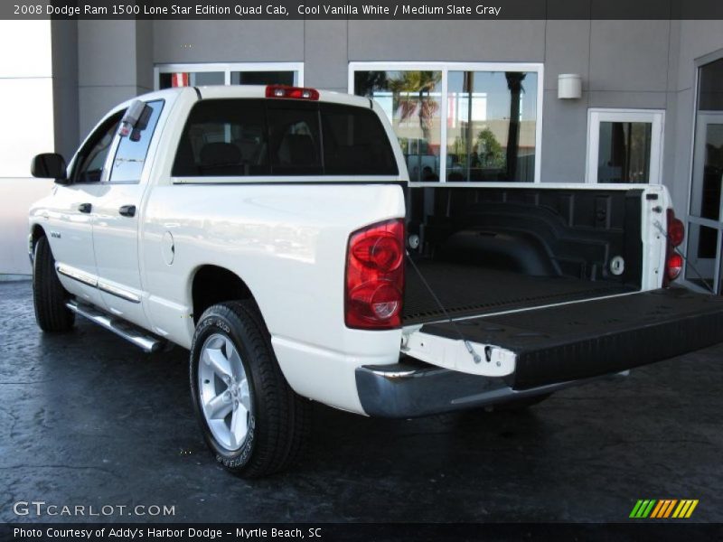 Cool Vanilla White / Medium Slate Gray 2008 Dodge Ram 1500 Lone Star Edition Quad Cab