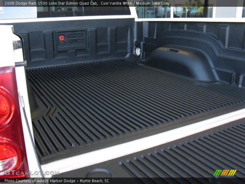 Cool Vanilla White / Medium Slate Gray 2008 Dodge Ram 1500 Lone Star Edition Quad Cab