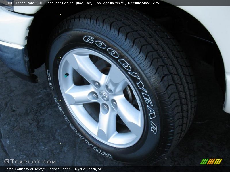 Cool Vanilla White / Medium Slate Gray 2008 Dodge Ram 1500 Lone Star Edition Quad Cab
