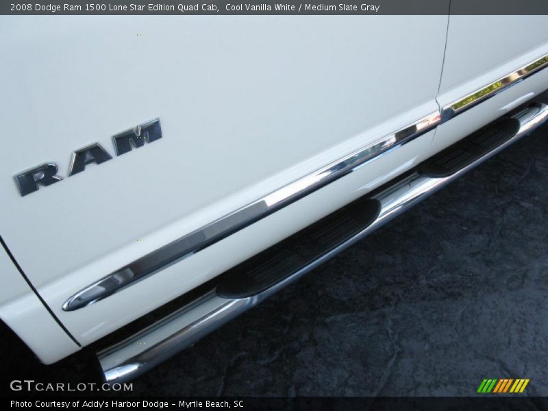 Cool Vanilla White / Medium Slate Gray 2008 Dodge Ram 1500 Lone Star Edition Quad Cab