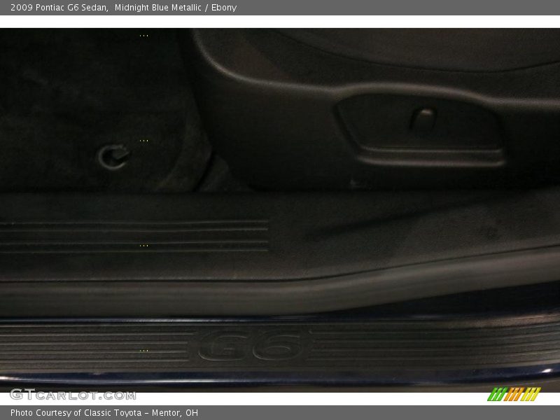 Midnight Blue Metallic / Ebony 2009 Pontiac G6 Sedan