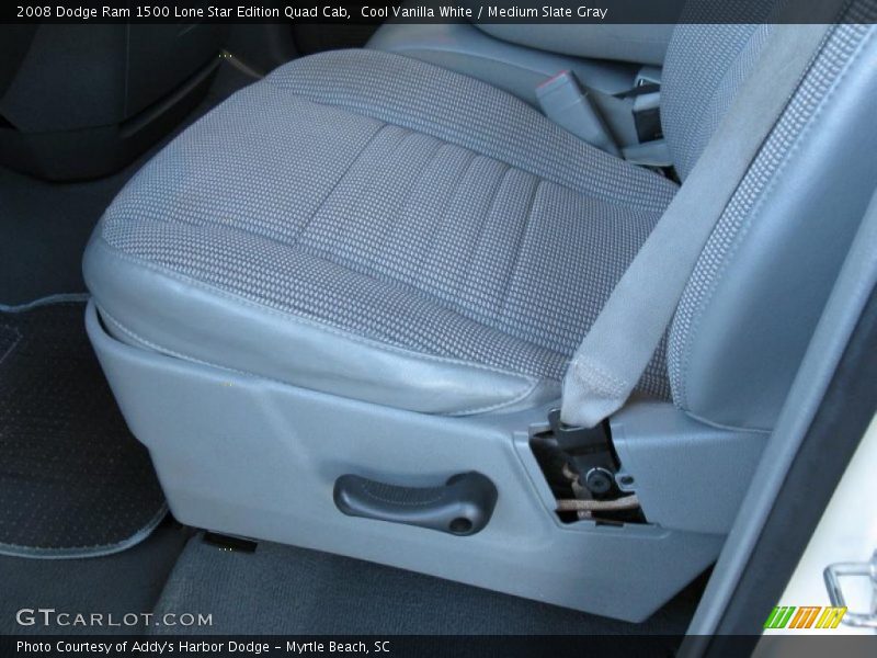 Cool Vanilla White / Medium Slate Gray 2008 Dodge Ram 1500 Lone Star Edition Quad Cab