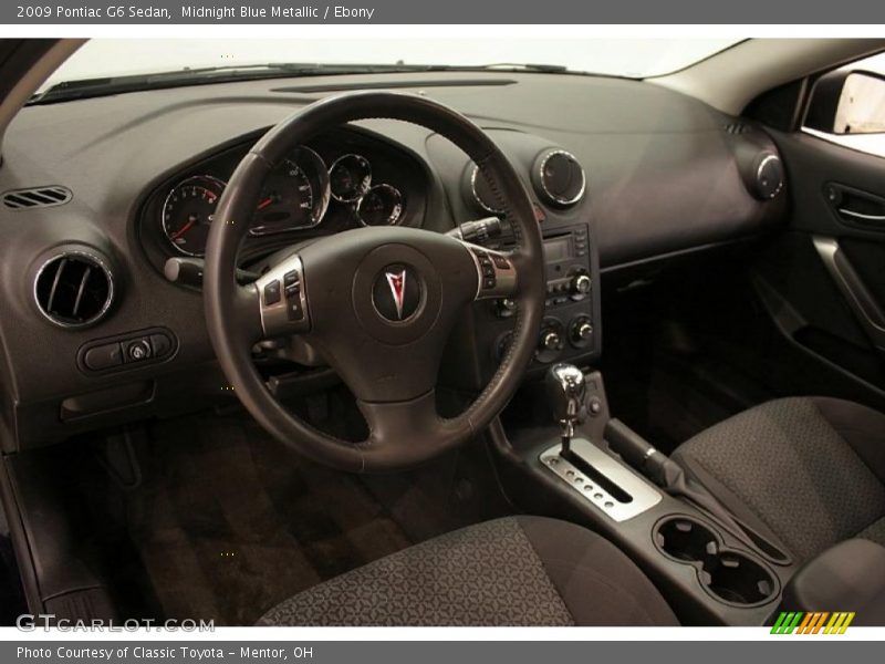 Midnight Blue Metallic / Ebony 2009 Pontiac G6 Sedan