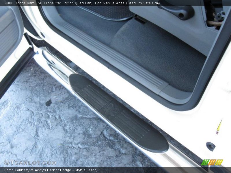 Cool Vanilla White / Medium Slate Gray 2008 Dodge Ram 1500 Lone Star Edition Quad Cab