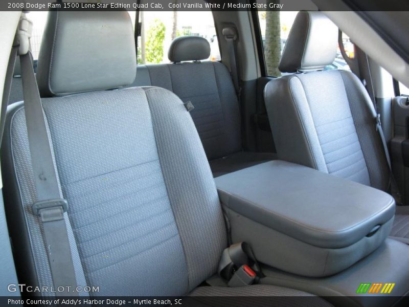 Cool Vanilla White / Medium Slate Gray 2008 Dodge Ram 1500 Lone Star Edition Quad Cab
