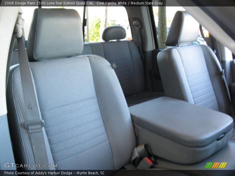 Cool Vanilla White / Medium Slate Gray 2008 Dodge Ram 1500 Lone Star Edition Quad Cab