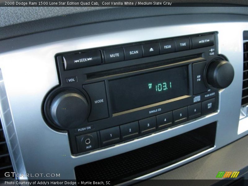 Cool Vanilla White / Medium Slate Gray 2008 Dodge Ram 1500 Lone Star Edition Quad Cab