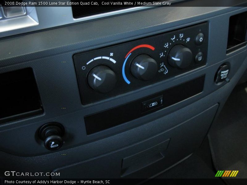 Cool Vanilla White / Medium Slate Gray 2008 Dodge Ram 1500 Lone Star Edition Quad Cab