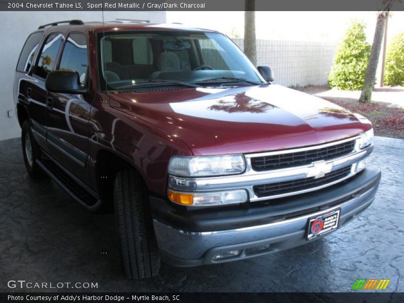 Sport Red Metallic / Gray/Dark Charcoal 2004 Chevrolet Tahoe LS