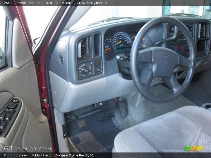 Sport Red Metallic / Gray/Dark Charcoal 2004 Chevrolet Tahoe LS