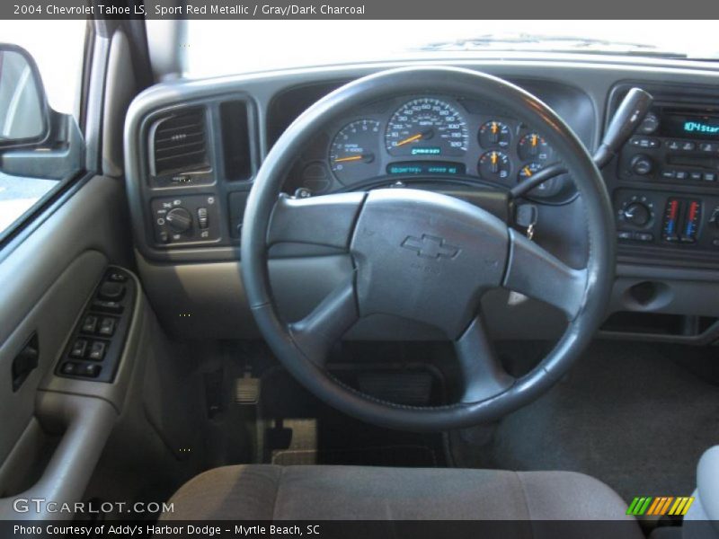 Sport Red Metallic / Gray/Dark Charcoal 2004 Chevrolet Tahoe LS