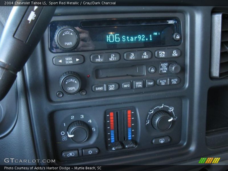 Sport Red Metallic / Gray/Dark Charcoal 2004 Chevrolet Tahoe LS