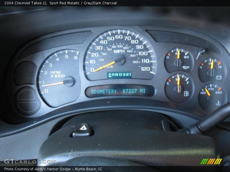 Sport Red Metallic / Gray/Dark Charcoal 2004 Chevrolet Tahoe LS