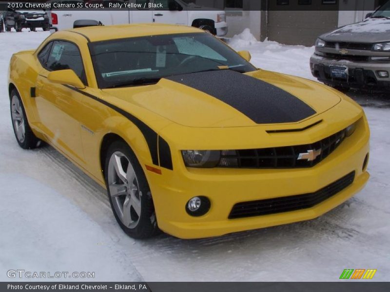 Rally Yellow / Black 2010 Chevrolet Camaro SS Coupe