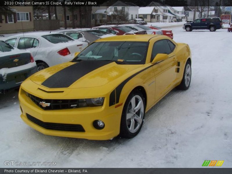Rally Yellow / Black 2010 Chevrolet Camaro SS Coupe