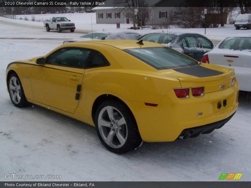 Rally Yellow / Black 2010 Chevrolet Camaro SS Coupe