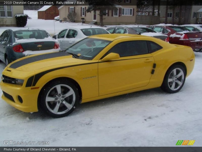 Rally Yellow / Black 2010 Chevrolet Camaro SS Coupe