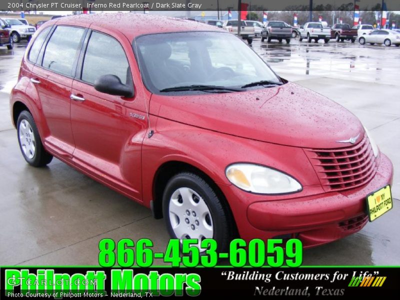 Inferno Red Pearlcoat / Dark Slate Gray 2004 Chrysler PT Cruiser