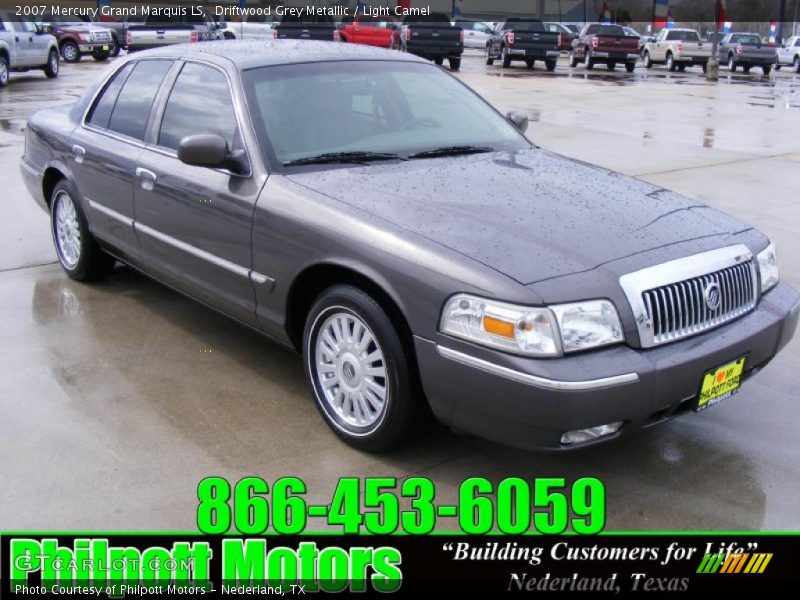 Driftwood Grey Metallic / Light Camel 2007 Mercury Grand Marquis LS