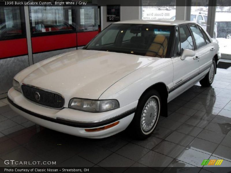 Bright White / Gray 1998 Buick LeSabre Custom
